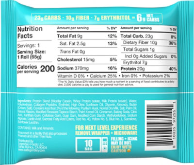 Legendary Protein Sweet Roll Caramel Sticky Bun - 2.3 OZ - Image 5