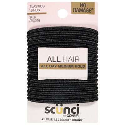 Scunci Elastics Black No Damage - 18 PK - Image 1
