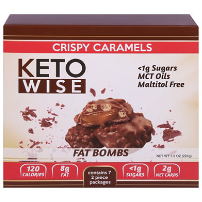 Keto Wise Fat Bomb Crispy Caramel Multipack - 7.9 OZ - Image 3