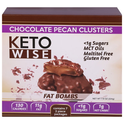 Keto Wise Fat Bomb Pecan Cluster Multipack - 7.9 OZ