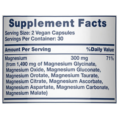 Nt Magnesium Advanced 10-in-1 Complex Capsules - 60 CT - Image 3