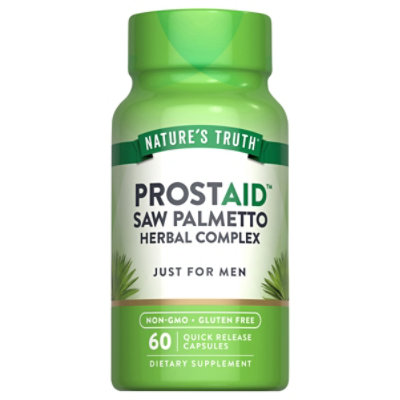 Natures Truth Prostaid Saw Palmetto Complex Caps - 60 CT - Image 1