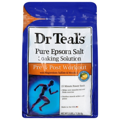 Dr Teal S Epsom Salt Soaking Solution  Pre & Post Workout - 48 OZ - Image 3