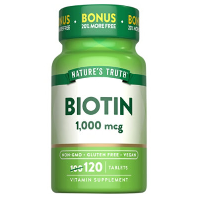 Nt Biotin 1000mcg Tabs - 120 CT - Image 1