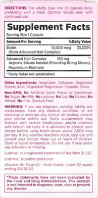 Natures Bounty Optimal Solutions Hair Growth Capsules 30ct - 30 CT - Image 5
