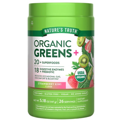 Nt Organic Greens Powder Strawberry Kiwi - 5.18 OZ - Image 2