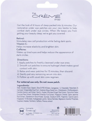 Tcs Patches How Do Eye Look Hydrogel Under Eye Retinol - EA - Image 4