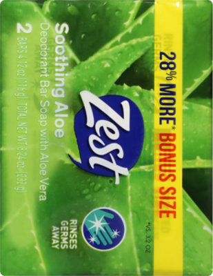 Zest Bath Bar Aloe - 8.24 OZ - Image 5