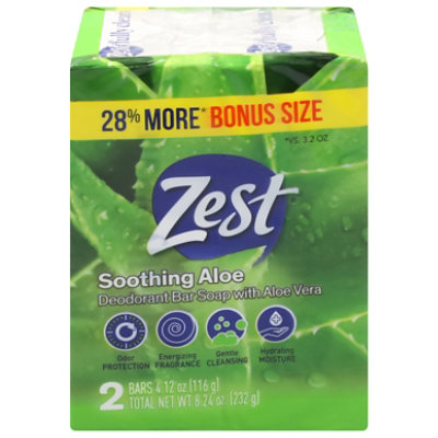 Zest Bath Bar Aloe - 8.24 OZ - Image 1