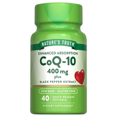 Natures Truth Co Q 400mg Softgels - 40 CT - Image 2