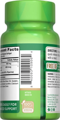 Natures Truth Co Q 400mg Softgels - 40 CT - Image 4
