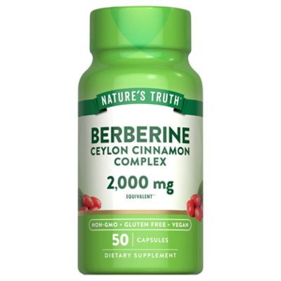 Nt Berberine Cinnamon Complex 2000mg Capsules - 50 CT - Image 2