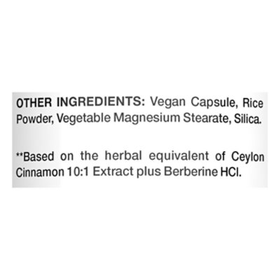 Nt Berberine Cinnamon Complex 2000mg Capsules - 50 CT - Image 3