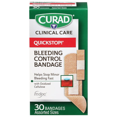 Curad Quickstop Instant Clotting Technology Felx-fabric Bandages - 30 CT - Image 1