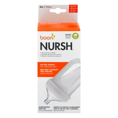 Boon Nursh Silicone Bottle Gray - EA - Image 3