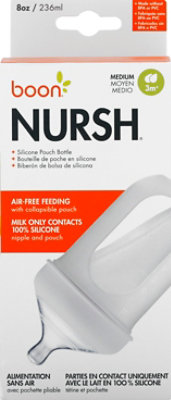 Boon Nursh Silicone Bottle Gray - EA - Image 2
