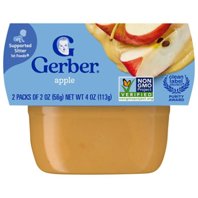 Gerber 1st Foods Apple - 4 OZ - Image 2