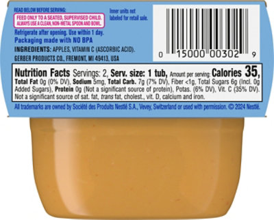 Gerber 1st Foods Apple - 4 OZ - Image 5