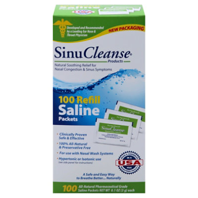 Sinucleanse Saline Refill Packets - 100 CT - Image 3