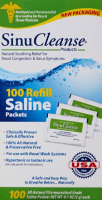 Sinucleanse Saline Refill Packets - 100 CT - Image 5