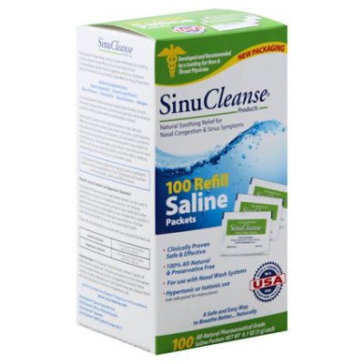 Sinucleanse Saline Refill Packets - 100 CT - Image 1