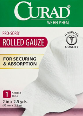 Curad Premium Rolled Gauze 2x2.5 - EA - Image 2