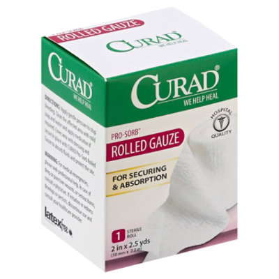 Curad Premium Rolled Gauze 2x2.5 - EA - Image 1