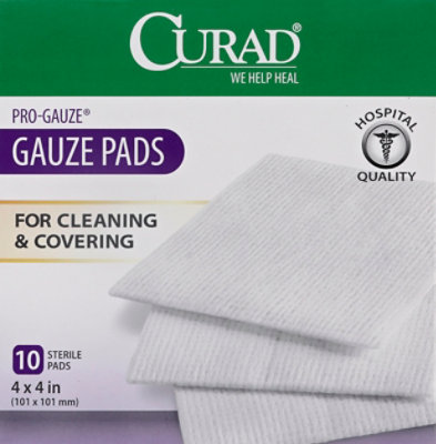 Curad Gauze Pads - 10 CT - Image 2