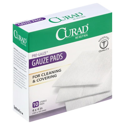 Curad Gauze Pads - 10 CT - Image 1