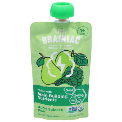 Little Brainiac Spinach Pear Blend - 3.50 OZ - Image 1