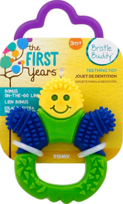 The First Years Bristle Buddy Teether- Green/yellow/blue - EA - Image 2