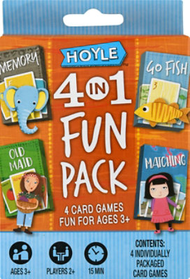 Us Playing Cards Hoyle 4 In 1 Fun Pack - EA - Image 2
