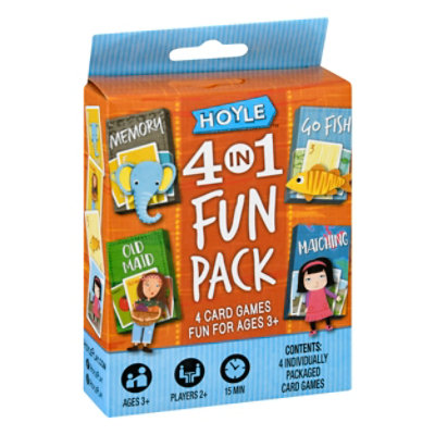 Us Playing Cards Hoyle 4 In 1 Fun Pack - EA - Image 1