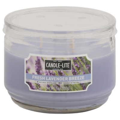 Candle-lite 3 Wick Jar Fresh Lavender Breeze - 10 OZ - Image 2