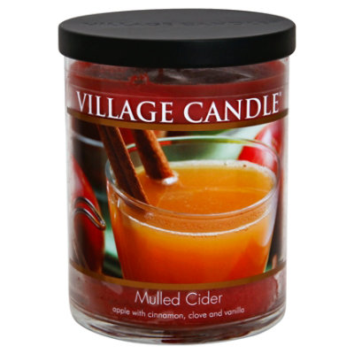Village Candle Jar Mulled Cider - 14 OZ - Image 1