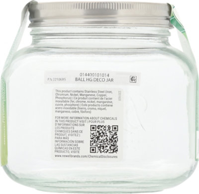 Ball Jar Deco Half Gallon With Stainless Steel Lid - 64 OZ - Image 3