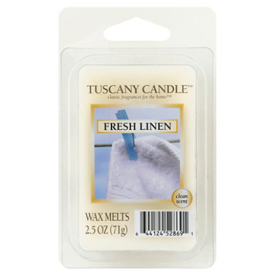 Tuscany Wax Melt Fresh Linen - 2.5 OZ - Image 1