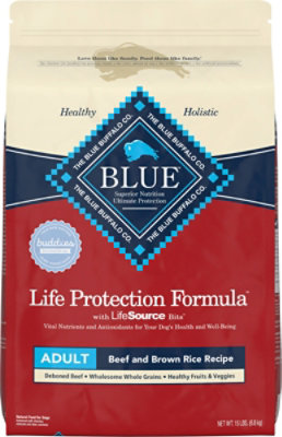 Blue Buffalo Life Protection Formula Adult Dry Dog Food, Beef & Brown Rice 15lb - 15 LB - Image 2