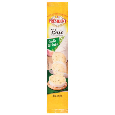 President Garlic Herb Brie Cheese - 6 OZ - Image 2