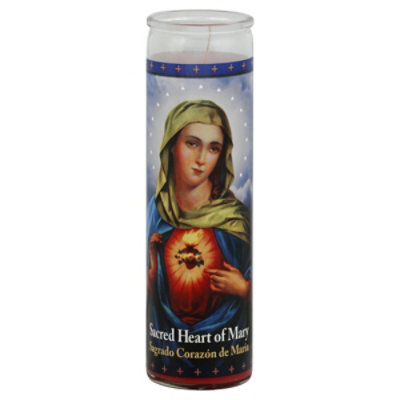 St Jude Sacred Hrt Del Mary Red Wax - EA - Image 1