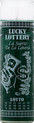 St.jude Candle Lucky Lottery White Ink Green Wax - EA - Image 2