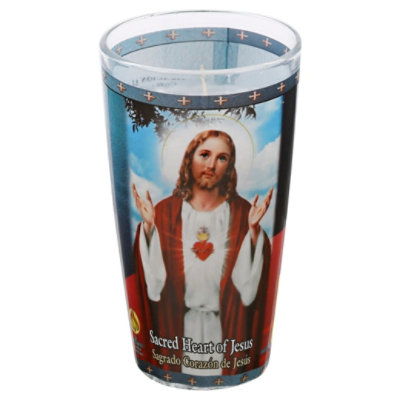 St Jude Candle Co St Jude Drinking Glass Sacred Heart Of Jesus - EA - Image 3