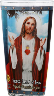 St Jude Candle Co St Jude Drinking Glass Sacred Heart Of Jesus - EA - Image 2