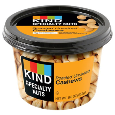 Kind Specialty Nuts Roasted Unsalted Cashews - 9.00 OZ - Image 3