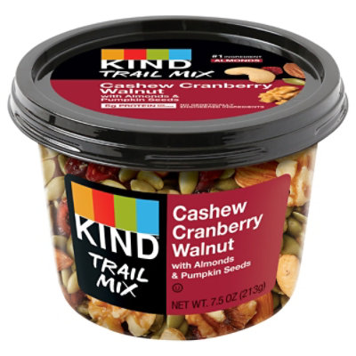 Kind Trail Mix Cashew Cranberry Walnut With Almonds & Pumpkin Seeds - 7.50 OZ - Image 1