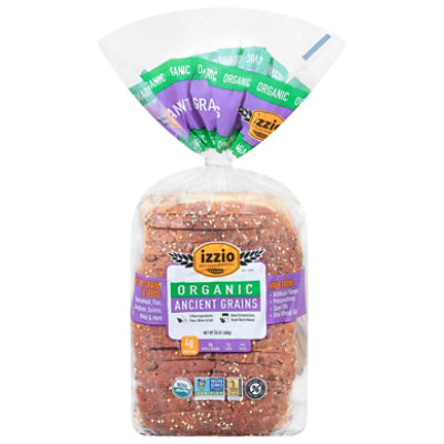 Izzio Organic Ancient Grains Bread - 24 OZ - Image 1