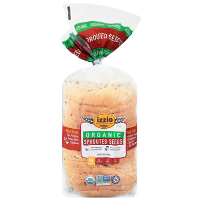 Izzio Organic Sprouted Seeds Bread - 24 OZ - Image 2