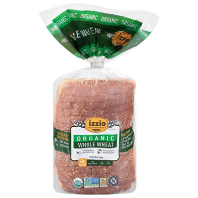 Izzio Organic Whole Wheat Bread - 24 OZ - Image 1