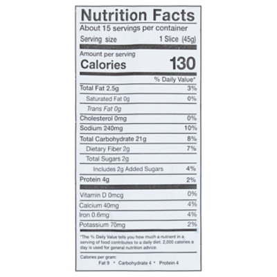 Izzio Organic Lucky 7 Multigrain Bread - 24 OZ - Image 3