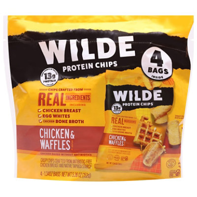 Wilde Snacks Protein Chips Waffle 4ct - 5.4 OZ - Image 1